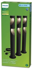 Philips - KÉSZLET 3x LED Kültéri lámpa GARDENLINK DESI LED/1,5W/230V 2700K IP44
