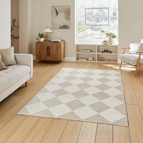 Fehér-bézs mosható szőnyeg 160x230 cm Lyna Beige&amp;White – Think Rugs