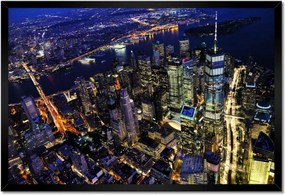 Poszterek keretben 60x40 New York felülnézet