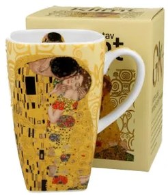 Porcelán nagy bögre 650 ml díszdobozban Gustav Klimt A Csók