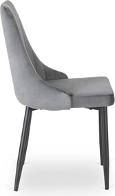 Étkezőszék szürke bársony kárpittal – BARI