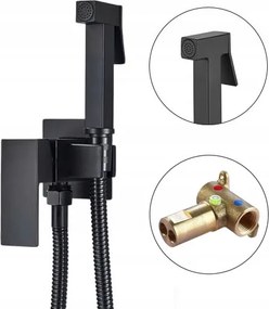 Süllyesztett bidé csaptelep Tepe Tiszta Luxus Cubic Fekete