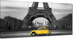 Vászonkép 60x30 Sárga Citroen Párizsban