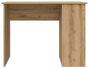 kézműves tölgy színű szerelt fa íróasztal 100x55x75 cm