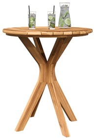 Kerti Bistroasztal Ø70x75 cm Tömör Tíkfa