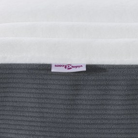 Zsebes Rugós Ágymatrac Sötét Szürke Közepes 80x200x20 cm Szövet