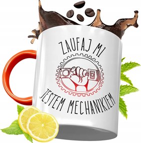 Narancssárga Bögre Szerelőnek Tökéletes Ajándék fényképes nyomtatással