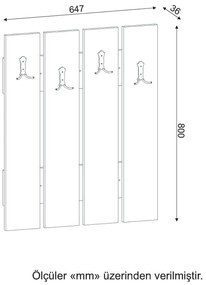 Akasztós panel Angus (dió). Akció -25%. 1071764