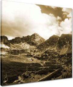 Vászonkép 40x40 Tátra Lengyel hegyek Kilátás