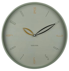 Karlsson 6012GR design falióra zöld, 40 cm átmérővel