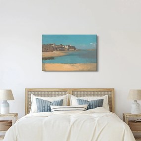 Kép - Odilon Redon, Village by the Sea in Brittany, reprodukciók (90x60 cm)