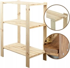 Fa könyvespolc teljes polc barna MAXI-3MP_BR