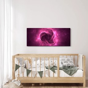 Modern rózsaszín absztrakció képe (120x50 cm)
