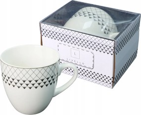 Livello porcelán bögre 1000 ML teához nagy rombusz arany csík