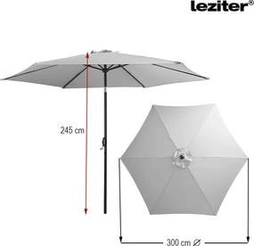 Solari kerti napernyő zöld 300 cm