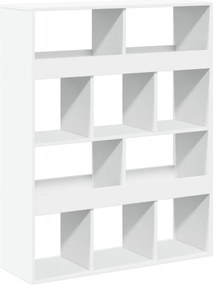 vidaXL fehér szerelt fa könyvespolc 100 x 33 x 125,5 cm