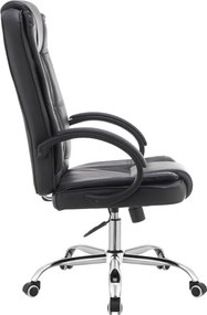 Irodai szék, fekete ekobőr, MADOX NEW