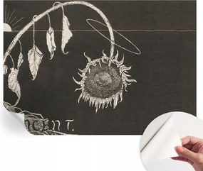 Öntapadós fotótapéta Otthoni szobába Nosztalgikus napraforgó 312x219 cm