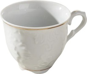 Ćmielów Rococo Kávéscsésze Espresso Fehér 100 ml 1 db Arany vonal