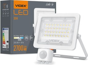 Led fényvető Lámpa 30W 5000K IP65 Mozgásérzékelő