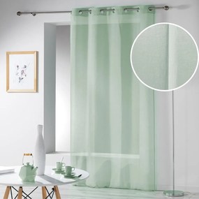 Világoszöld fényáteresztő függöny 140x280 cm Telma – douceur d'intérieur