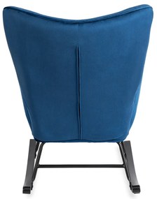 Hintafotel Sötétkék Bársony Kárpittal. ELIS