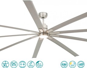 Ventilátoros Lámpa Nikkel MANHATTAN FARO 33496