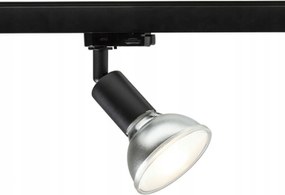 Rendl Fax E27 sínlámpa, fekete, háromfázisú sínre, 230V, E27