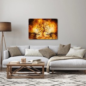 Természetes absztrakt kép fáról (70x50 cm)
