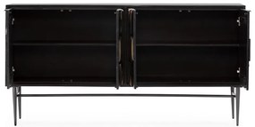 Fekete mangófa komód 175x90x40 cm Navya – MOME