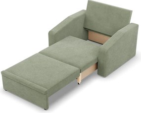 Vertico fekvőfotel, 90 cm széles, kordbársony, zöld