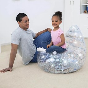 Bestway GLITTER DREAM™ FELFÚJHATÓ SZÉK 3+ GYEREKEKNEK 72 x 72 x 64 cm