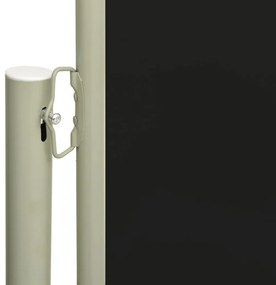 fekete kihúzható oldalsó terasznapellenző 170 x 300 cm