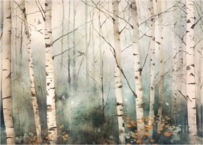 Üveg kép - Erdőminta rajzolása (70x50 cm)