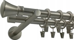 Dupla Szatén Függönykarnis Ø19+19mm Monaco 180cm