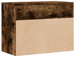 füstös tölgy színű cipőtároló pad 60 x 30 x 45 cm