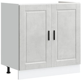 Mosogatószekrény Porto 2 pcs Szürke 80 x 46 x 84.5 cm Faanyag