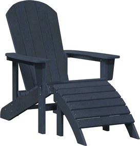 vidaXL Adirondack szék Sötétkék 82 x 74 x 92 cm HDPE