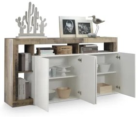 Komód LENOR fehér/barna