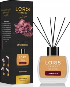 Loris Csokoládé Illatdiffúzor, Szobaillatosító Párologtató Pálcikákkal, 120ml.