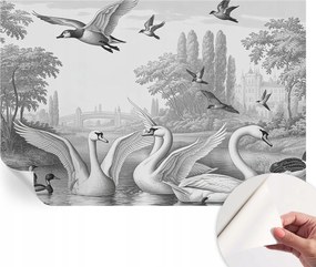 Dekoratív Öntapadós Tapéta Divatos Minták Klasszikus tájkép 104x70 cm