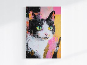 Canvas Vászonkép Macska Portré Graffiti Street Pop Art Urban 80x120