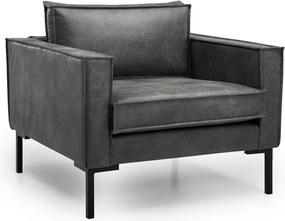 Rate sötétszürke műbőr fotel - Scandic