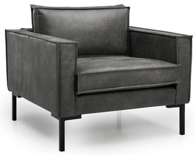 Rate sötétszürke műbőr fotel - Scandic