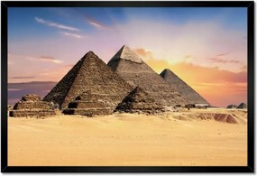 Poszterek keretben 60x40 Piramisok Egyiptom Tájkép