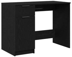 Fekete Tölgy Íróasztal - 100x50x75 cm - Mérnöki Fából Készült
