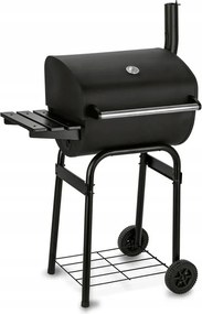 Kerti faszenes grill fedővel és hőmérővel