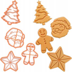 Foremki Prémium mézeskalács/sütemény kiszúrók Karácsonyi Mikulás Szett 4 darabos