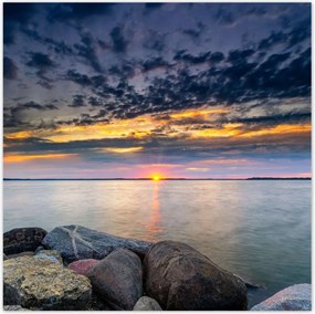 Poszterek 140x140 SziklĂĄk Tenger Naplemente