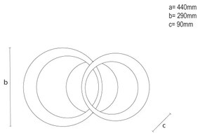 Fényerőszabályozható LED mennyezeti lámpa LED/35W/230V 3000-6500K + távirányító